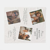 Couverture Polaire Photo Snapshot Fête des mères (Devant (Horizontal))