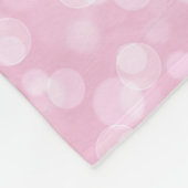 Couverture Polaire Photo Statistiques de naissance rose blanc cadeau  (Coin)