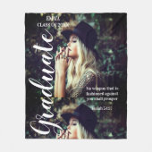 Couverture Polaire Photo Texte personnalisé Écriture biblique des dip (Devant)