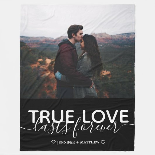 Couverture Polaire Photo True Love Couple (Devant)