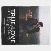 Couverture Polaire Photo True Love Couple (Devant (Horizontal))