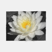 Couverture Polaire Photo White Water Lily (Devant (Horizontal))