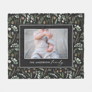 Couverture Polaire Photographie de famille moderne, élégante et botan