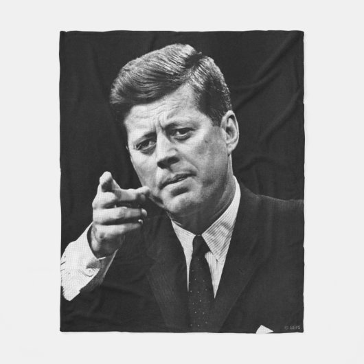 Couverture Polaire Photographie de John F. Kennedy 3 (Devant)