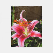 Couverture Polaire Photographie de Stargazer Lily (Devant)