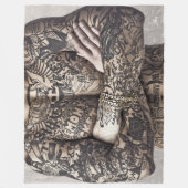 Couverture Polaire Photographie de tatouage de muscle de coffre (Devant)
