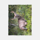Couverture Polaire Photographie de Whitetail Buck (Devant)