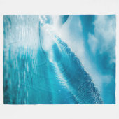 Couverture Polaire Photographie des vagues #4 (Devant (Horizontal))