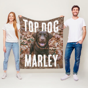 Couverture Polaire PhotoPop Meilleur Chien