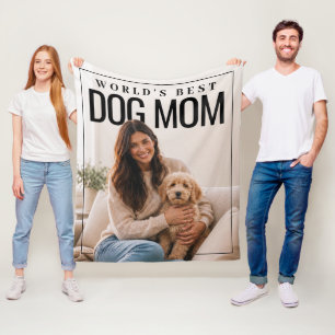 Couverture Polaire PhotoPop Meilleure Maman de Chien au Monde