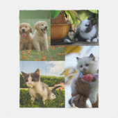 Couverture Polaire photos de bébés animaux mignons (Devant)