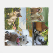 Couverture Polaire photos de bébés animaux mignons (Devant (Horizontal))