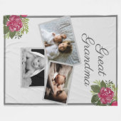 Couverture Polaire Photos de Great Grand-mère Custom Kid's (Devant (Horizontal))