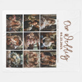 Couverture Polaire Photos de mariage personnalisées (Devant (Horizontal))