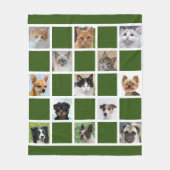 Couverture Polaire Photos personnalisées de chat et de chien sur Fore (Devant)