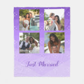 Couverture Polaire Photos Personnalisées Pour Le Mariage (Devant)