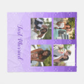 Couverture Polaire Photos Personnalisées Pour Le Mariage (Devant (Horizontal))