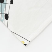 Couverture Polaire Phrases musicales : Arrière - plan blanc gai. (Coin)