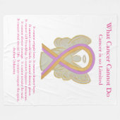 Couverture Polaire Phyllodes Tumor Sensibilisation Ruban Cancer Blanc (Devant (Horizontal))