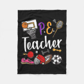 Couverture Polaire Physical Education Teacher Proud Pe Teacher Srts C (Devant)