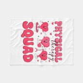 Couverture Polaire Physical Therapy Squad Valentines Day Pt Pta Vale  (Devant (Horizontal))