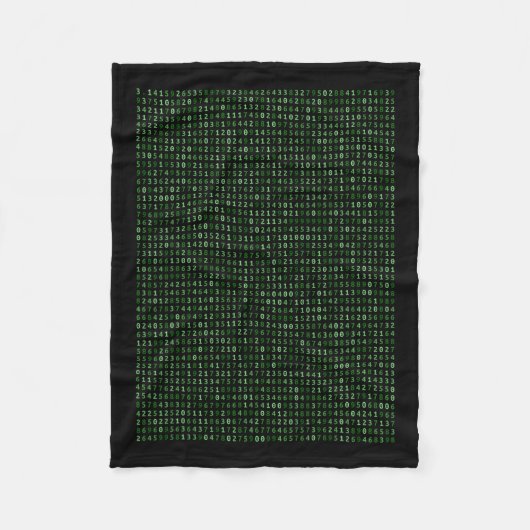 Couverture Polaire Pi 2025 Chiffres Matrice Conception Cool Pour Math (Devant)
