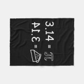 Couverture Polaire Pi Conspiration Pie Fun Pi Day Math (Devant (Horizontal))