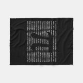 Couverture Polaire Pi Day 3.14 Cool Funny Nerd Geek math (Devant (Horizontal))