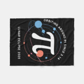 Couverture Polaire Pi Day Lunar Eclipse 2025 Math Cosmique (Devant (Horizontal))