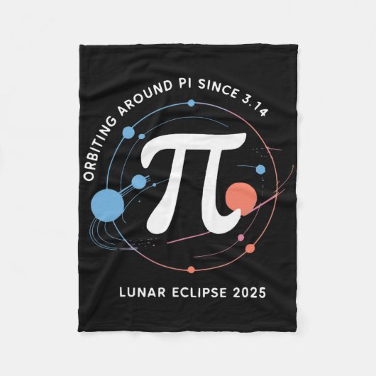 Couverture Polaire Pi Day Lunar Eclipse 2025 Math Cosmique (Devant)