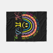 Couverture Polaire Pi Day Math Number Rainbow Happy Pi Day Fun Smile (Devant (Horizontal))