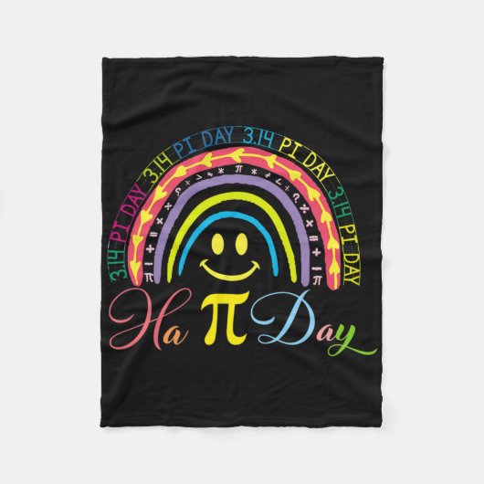 Couverture Polaire Pi Day Math Number Rainbow Happy Pi Day Fun Smile (Devant)