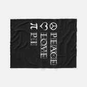 Couverture Polaire Pi Day Peace Love Math Geometry Trigonometry (Devant (Horizontal))