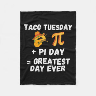Couverture Polaire Pi Day Shirt Taco Mardi - Pi Day Math Enseignant M