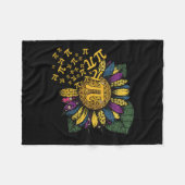 Couverture Polaire Pi Day Sunflower 3 (Devant (Horizontal))