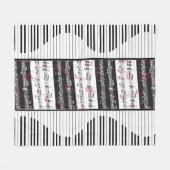 Couverture Polaire Piano et musique score 2 (Devant (Horizontal))