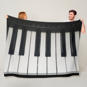 COUVERTURE POLAIRE PIANO KEYS