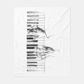 Couverture Polaire Piano music (Devant)