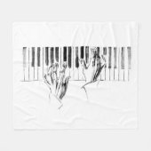 Couverture Polaire Piano music (Devant (Horizontal))