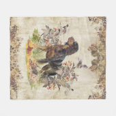 Couverture Polaire Picardy Spaniel, chasse aux oiseaux (Devant (Horizontal))