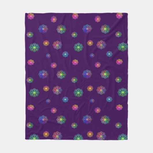 Couverture Polaire Pick a Posy Custom Background  (Devant)