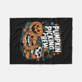 Couverture Polaire Picking Crew Funny Citrouille Patch Costume d'Hall (Devant (Horizontal))
