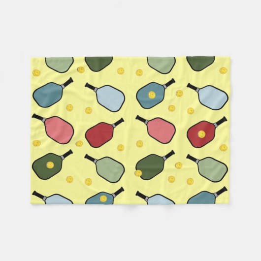 Couverture Polaire Pickleball créatif (Devant (Horizontal))