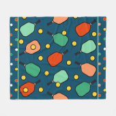 Couverture Polaire Pickleball créatif (Devant (Horizontal))
