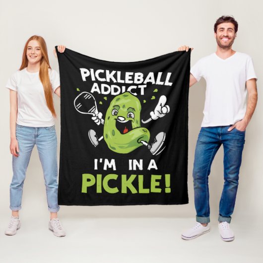 Couverture Polaire Pickleball-drole (En situation)