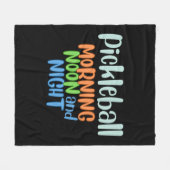 Couverture Polaire Pickleball matin midi et nuit (Devant (Horizontal))