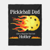Couverture Polaire Pickleball Papa Comme Un Papa Régulier Mais Hotter (Devant)