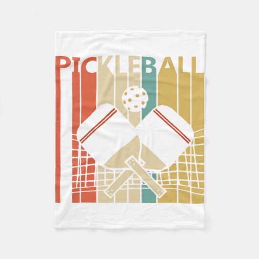 Couverture Polaire Pickleball vintage (Devant)