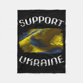 Couverture Polaire Pièce de déclaration Grunge Stand With Ukraine pou