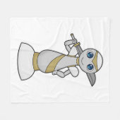 Couverture Polaire Pièce d'échecs Épée de Paon Échecs (Devant (Horizontal))